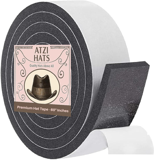 Hat sizing tape to reduce hat size for a better fit