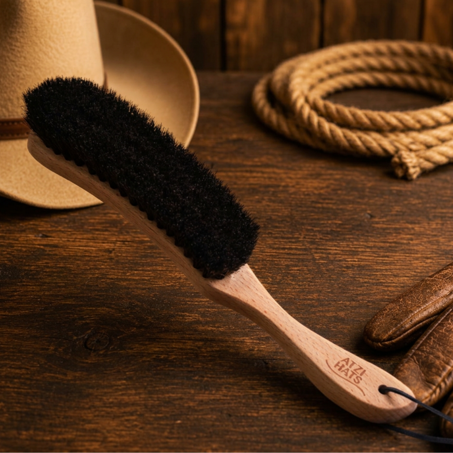 cowbooy hat brush