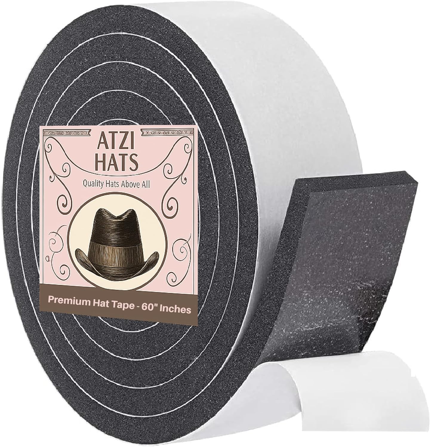 Hat sizing tape to reduce hat size for a better fit