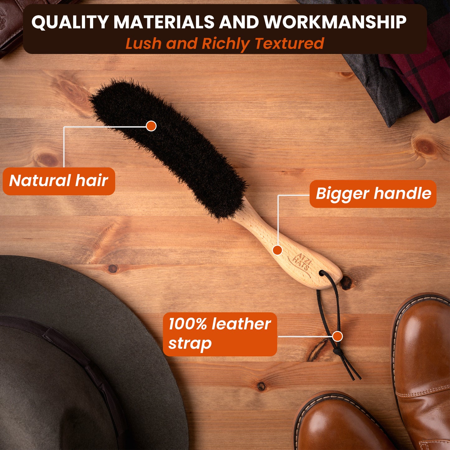 Premium Hat Brush